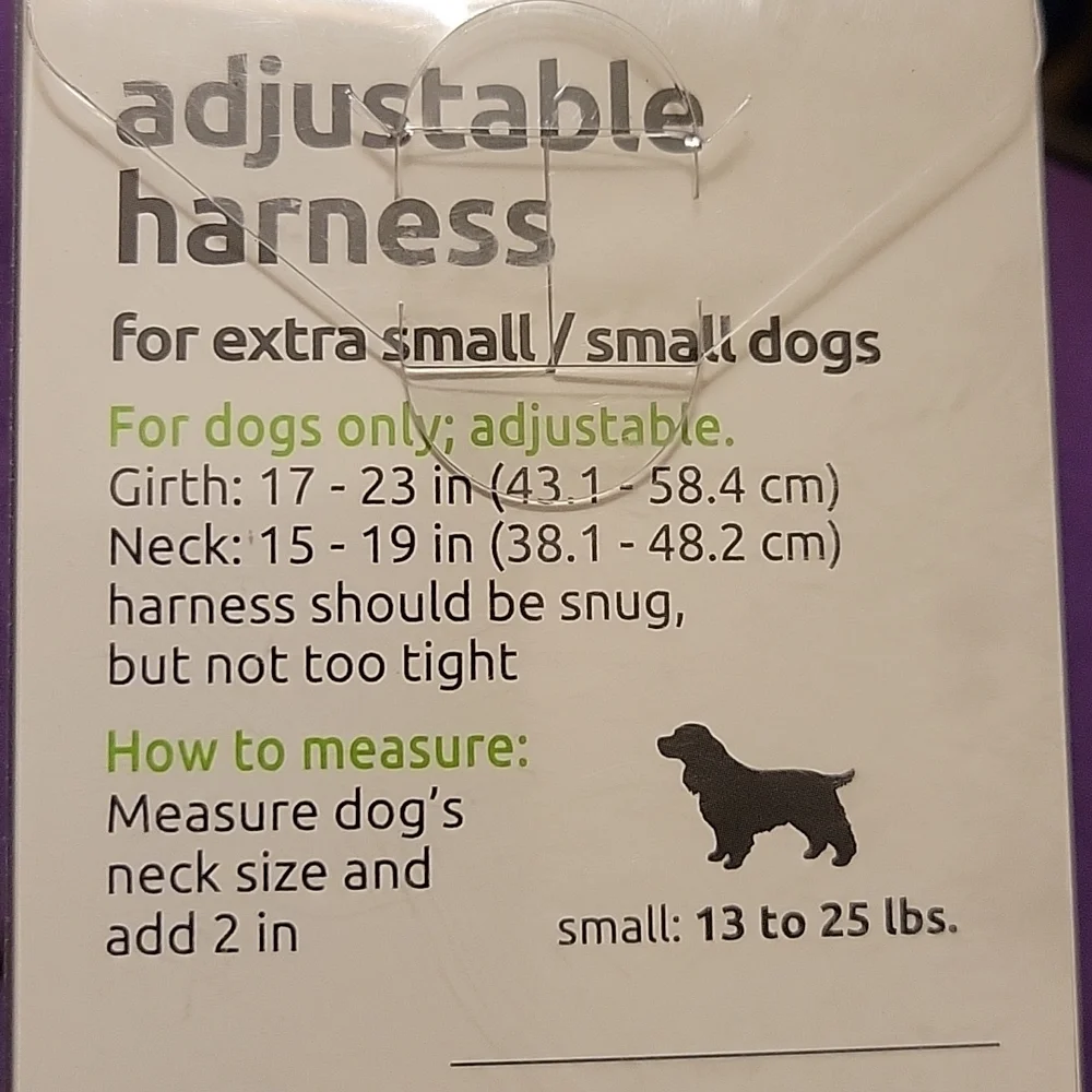 NWT: Dog Adjustable Harness and Dog Collar